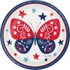 Dolly Parton Patriotic Butterflies Dinner Plates Set, 24 Count