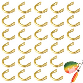 Fishing Clevis Easy Spin Spinner Clevis,160pcs U-Shaped Brass Links Spinner Blade Clevis for Lure Fishing Spoon Spinnerbait Parts Accessory Inline Spinner Making Freshwater Saltwater Glod