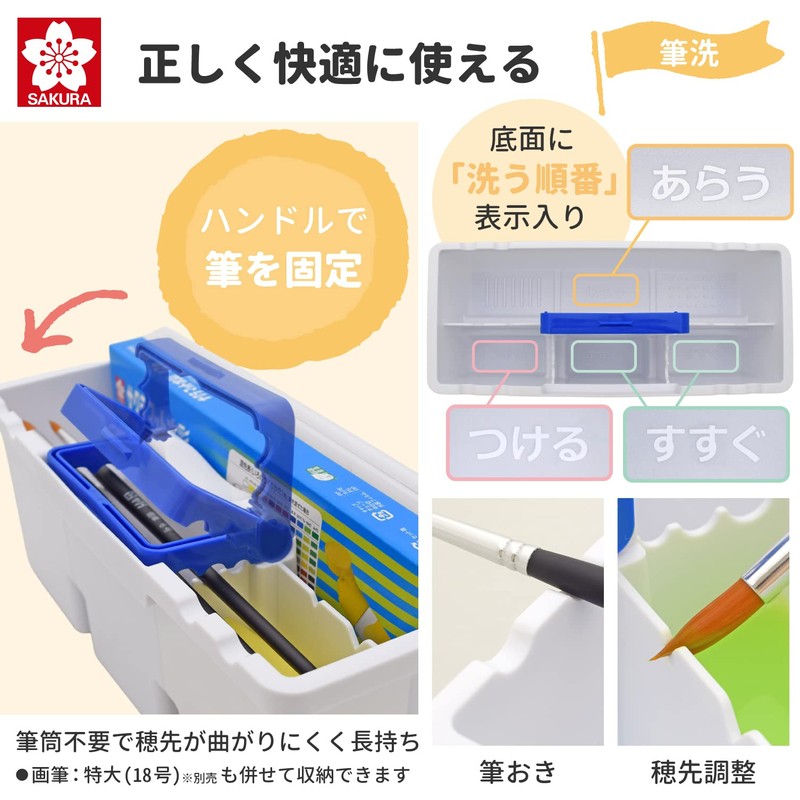 Sakura Craypas EWZ-A1#40 Paint Set, Compact, Watercolor Set, Blue Gray