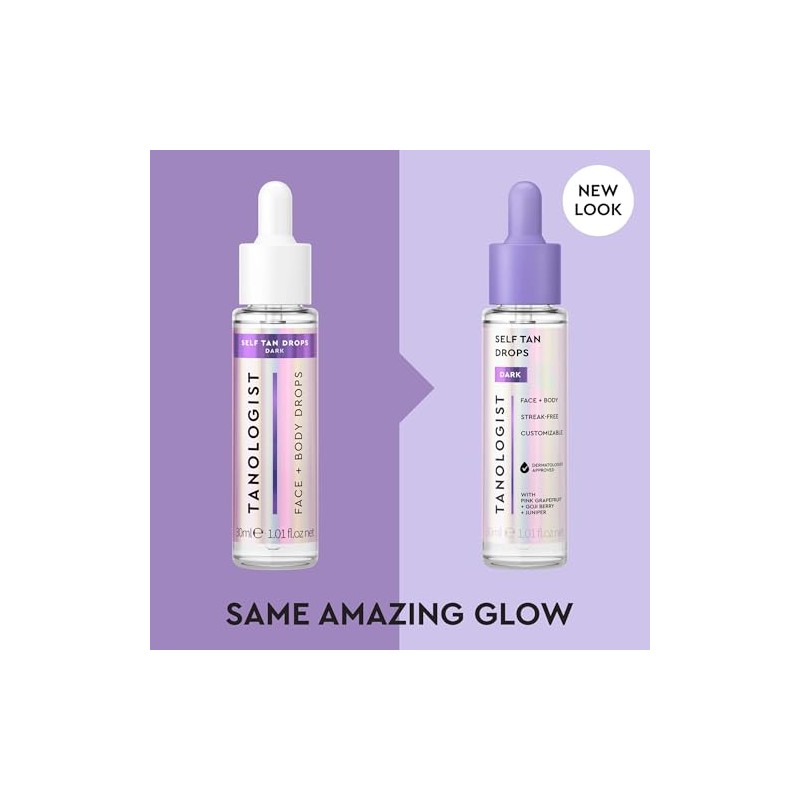 TANOLOGIST, Self Tan Drops, Serum Autobronceador Facial y Corporal con