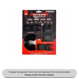 Multi-tool Wood & Metal Blades Set 4PC Pack Qty 1