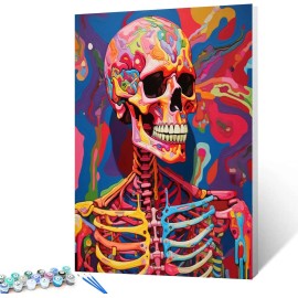 TUMOVO Paint by Numbers Kit DIY Canvas Painting Set for Adults Kids Home Decor Gift