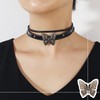 UINSUE Butterfly Leather Bracelets & Necklace Combo Adjustable Grunge &