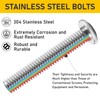 Valorada 20Pcs M6 x 80mm Flat Head Hex Socket Screws,