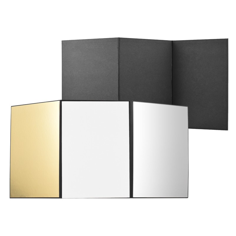 3-in-1 Multi-functional Photography Reflector Cardboard Foldable Photography Reflector Diffuser Board