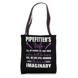 Funny Pipefitter Art For Men Women Plumber Tool Steamfitter Tote Bag