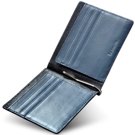 Le sourire Slim And Lightweight Genuine Leather Money Clip For The Able Businessman / Suitable For Both Work & Casual Style Women Love It - -