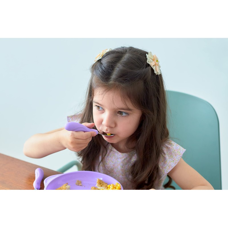 MARCUS & MARCUS Easy Grip Spoon & Fork Giraffe