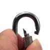 M8 Locking Carabiner Climbing Keychain 304 Stainless Steel Spring Snap