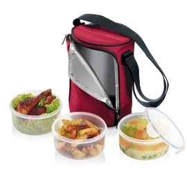 Tescoma Food 3 Containers of 0.8 L Each, Bordeaux Freshbox, 0.8 Litre