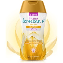 LOMECAN V - Shampoo Íntimo Aclarante. Con activos aclarantes, extracto de manzanilla y acido láctico que balancea tu pH. Botella con 200ml