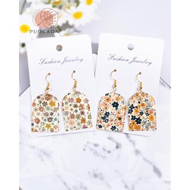 Puocaon Vintage Clay Transfer Paper - 20 Sheets Transfer Paper for Polymer Clay Earrings Jewelry Design