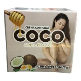 Crema Corporal De Coco Con Miel 180g Nutrición Intensa