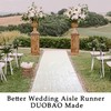 DUOBAO Aisle Runner for Wedding 15FTx2FT Sequins Indoor Outdoor Ceremonies