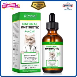 ALIVO 2 oz Natural Antibiotic Cats Pet Supplement Supports Immune UTI Allergy Relief