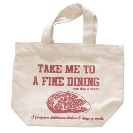 & Packable Tote Bag, Eco Bag, Mini, 11.8 x 8.7 inches (30 x 22 cm), Beef Natural 66654