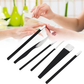 Ingrown Toe Gel Pedicure Tool Kit, 6 Pieces Ingrown Toe Gel Tool Set and Lifter Set with Storage Bag (Six Piece Set + Storage Box)