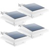 UniqueFire Solar Gutter Lights Outdoor, 40 LEDs Bright Solar Powered