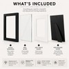 pf+a REAL GLASS 10x10 For 8x8 Black Square Picture Frame