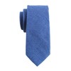 Levao - Corbata de algodón para hombre, Denim- Blue, Talla
