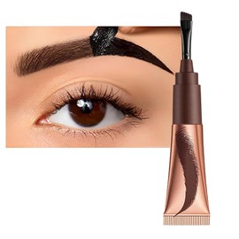 Brow Tint – Peel Off Eyebrow Gel & Semi-Permanent Dye – Waterproof Natural Colour For Sparse Brows With Flat Brush Eye Makeup for Women & Girls（ESPRESSO 01#）