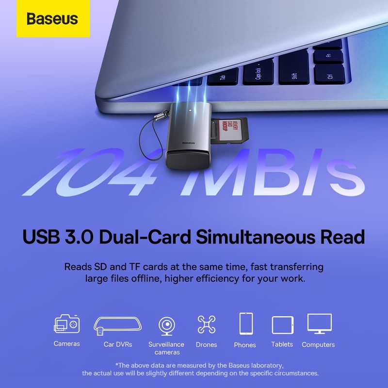 Baseus Lite Series Adapter SD / TF USB Card Reader