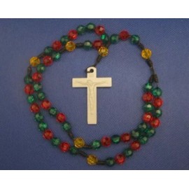 Christmastime Rosary Faceted Beads