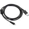 Black USB 2.0 A to 8-Pin Mini B Cable w/