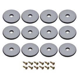 sourcing map 50mm(2") PTFE Furniture Sliders Pads for Carpet, 12 Pack Screw-on Round Furniture Moving Kit Floor Protector for Table Chair Cabinet Sofa - Blue
