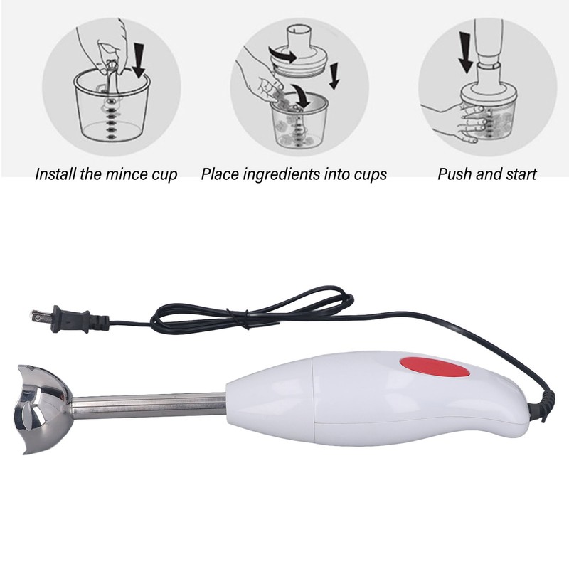 Handheld Blender ABS and Stainless Steel Safe Powerful Stick Mixer