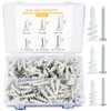 310 Piece Screw Dowel Set, Including 155 Plasterboard Dowels, 155