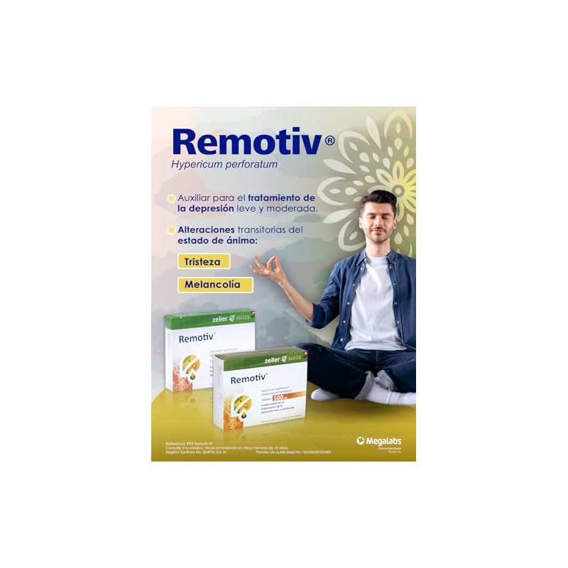Remotiv Tabletas | Tratamiento de Depresión Leve y Moderada |