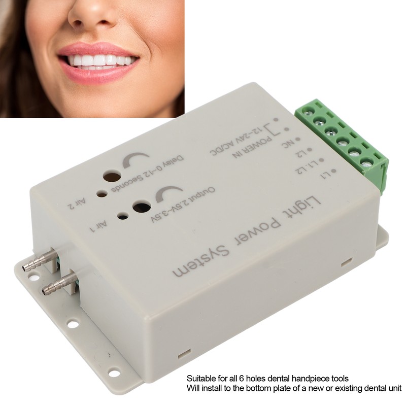 Dental Fiber Optic Handpiece Light Power Control System for 6