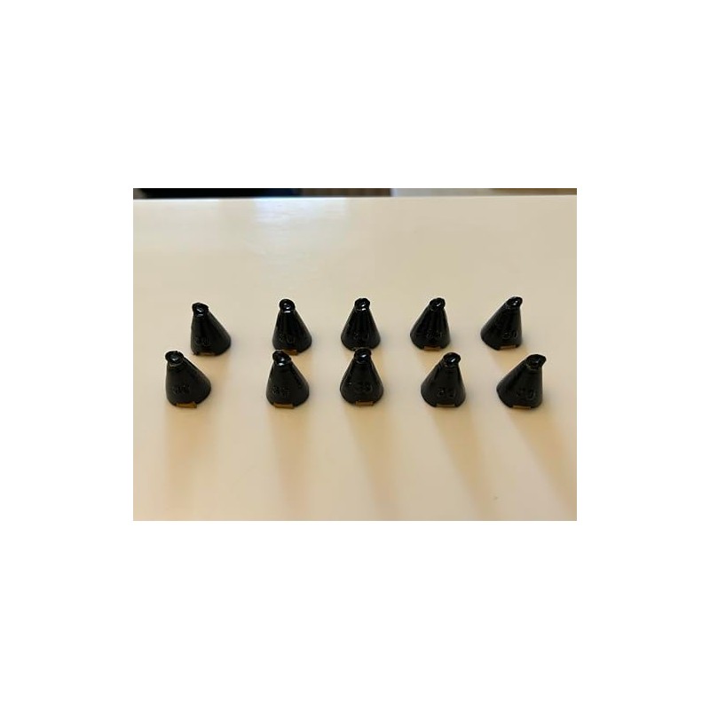 TMC Pack of 10 x Fishing Plummets - 30g Plummets