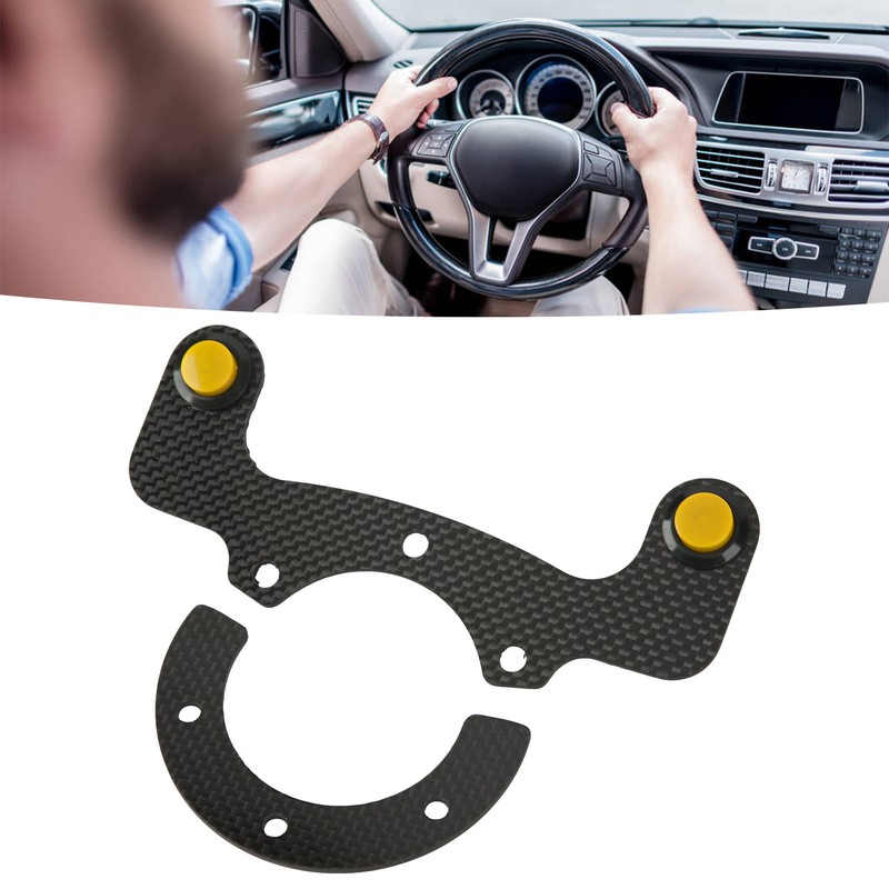 External Horn Button Kits Carbon Fiber 6 Bolts Steering Wheel