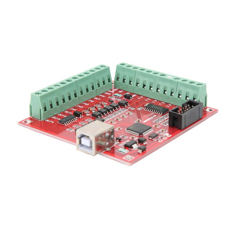 CNC USB MACH3 100Khz Red Break Out Board Support Stepper