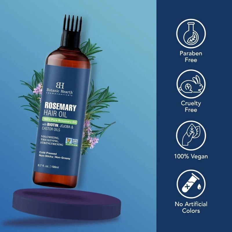 Botanic Hearth 100% Pure Rosemary Oil For Hair Growth (6.7