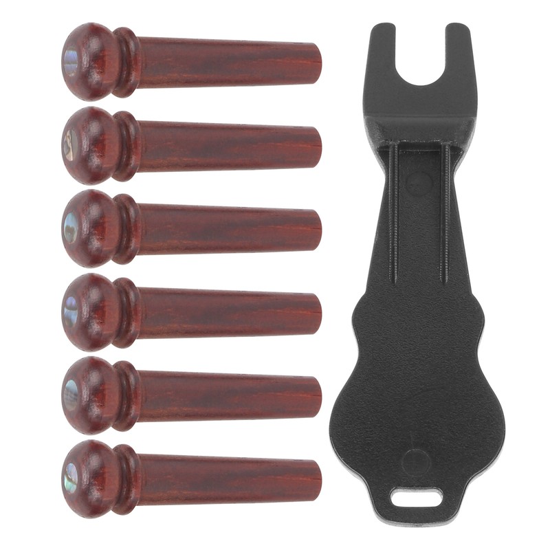 Guitar Bridge Pin Pegs Puller Cocobolo Wood Stringed Instrument Accessories