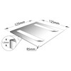 Türschilder24 XXL Door Sign 125 x 125 mm Sauna 1.5