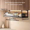 Hanging Under Shelf Storage Basket, Adjustable Width Under Cabinet Add-on
