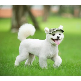 ITODA Baseball Cap Small Dog Cap with Ear Holes Baseball Cap Summer Baseball Cap Adjustable Dog Hat Puppy Dog Hat Sports Cap Sun Protection Sun Hat Cat Hat Pet Cap Outdoor