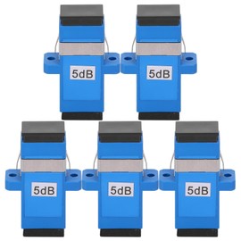 5 uds conector de fibra óptica de modo único SC/UPC-SC/UPC-5DB adaptador de conector de red a Internet atenuador de acoplador óptico
