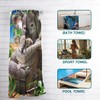 Zomer Beach Towel 70 x 140 cm, Printed Microfibre Bath