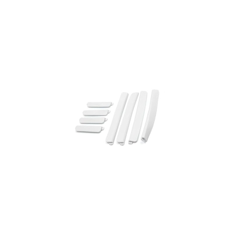 Partuto 8pcs White Plastic Car Body Door Side Edge Anti-collision