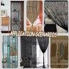 YIIBAII Beaded Curtain Beaded Curtains for Doorways Crystals Suitable for