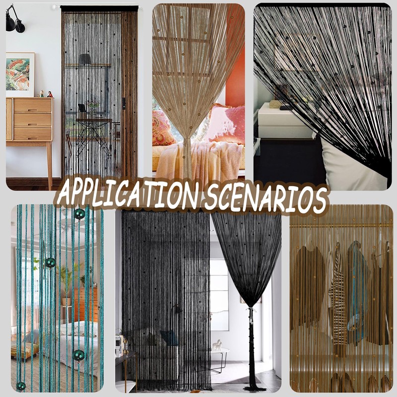 YIIBAII Beaded Curtain Beaded Curtains for Doorways Crystals Suitable for