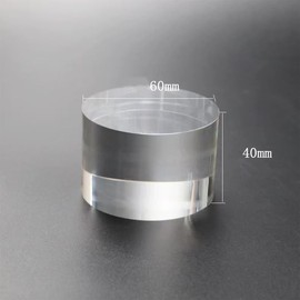 Acrylic Cylinder Display Stand,Clear Solid Display Blocks,6*4CM Transparent Acrylic Cylinder Display Stand,Photo Posing Props Display Risers Holder for Photography, Jewelry,Cosmetic,Crafts Show,