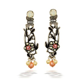 La Contessa Butterfly Flower Earrings Designed by Mary DeMarco and Curated by The Artazia Collection Rose - E8730RO