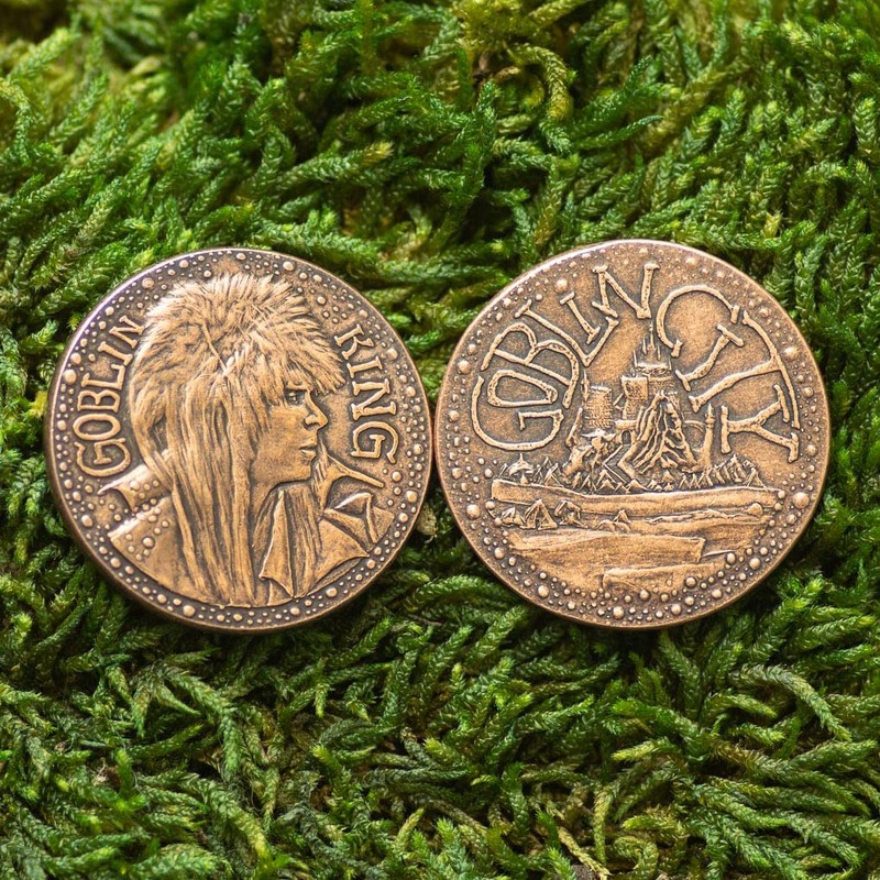 Labyrinth Goblin King Jareth Copper Coin