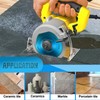 Uouteo 20 Pcs Diamond Saw Blade, 4.5 Inch Super Thin